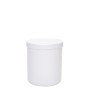 Βάζο πλαστικό Λευκό Cylinder 1000ml με πώμα complete