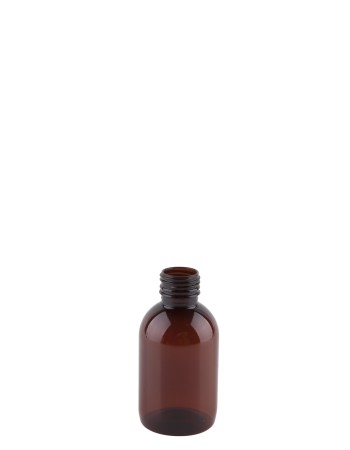 Φιάλη πλαστική PET Amber TONDO 100ml 