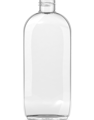 Φιάλη πλαστική pet διάφανη Oval 250ml 24