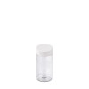 Βάζο πλαστικό pet διάφανο Pill Jar 100ml με  Λευκό πώμα ασφαλείας 