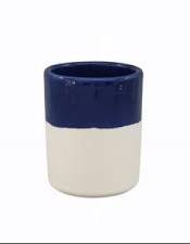 Κεραμικό Δοχείο 300ml Λευκό/BLUE