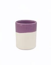 Κεραμικό Δοχείο 200ml Λευκό/PURPLE
