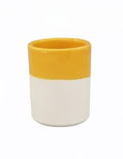 Κεραμικό Δοχείο 200ml Λευκό/YELLOW