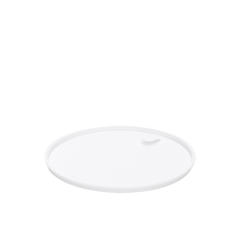 Βάζο πλαστικό ΛΕΥΚΟ FLAT 75ml complete