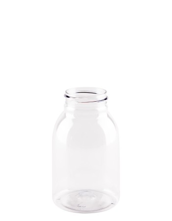 Φιάλη πλαστική pet διάφανη Neville Round 250ml με πώμα αλουμινίου complete